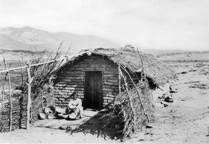 The real(?) Ramona at her cabin near San Jacinto, after 1886