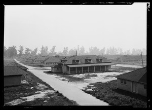 View of the San Fernando Valley, showing rows of buildings