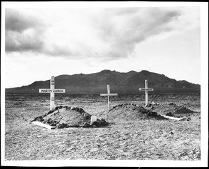 Small graveyard in Death Valley, ca.1900-1950