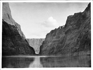 Colorado River in Glen Canyon near Lee's Ferry at the eastern end of the Grand Canyon, ca.1896