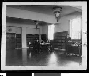 Interior view of the Patents Room in Los Angeles Central Library