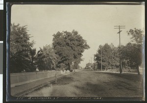 View down Residence Street in Woodland, 1900-1940