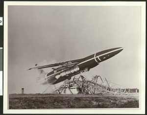 Northrop Snark SM62 taking off, ca.1950