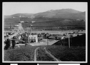 Buildings and hillside roads in Los Angeles