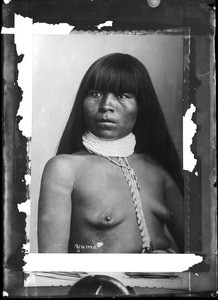 Portrait of a Yuma Indian woman, ca.1900