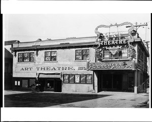 Exterior view of the Art Theatre in Redondo Beach, ca.1910