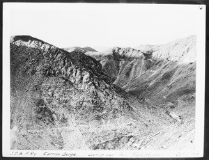 Carriso Gorge looking east from Black Mountains, October 5, 1919