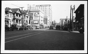 View of West Seventh Street in Los Angeles, February 12, 1937