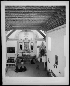 Interior of the church in Juarez, Paso del Norte, Mexico, ca.1905