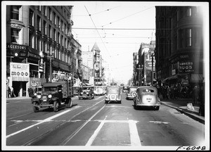 View of Spring Street looking north from Third Street, ca.1934