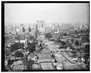 Downtown Los Angeles, taken from south of the city, ca.1920-1939