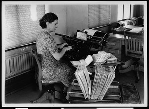 Worker in the Accounting Division of the Los Angeles Department of Public Works