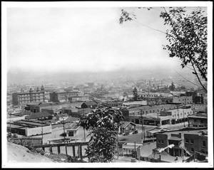 Panorama of Sonora Town, the first plaza area in Los Angeles, ca.1924