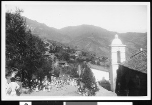 City on a hillside in Mexico, ca.1905