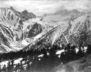 North Palisade Glacier in Inyo County, California, ca.1930