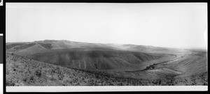 Birdseye view of the hills behind East Whittier, ca.1914