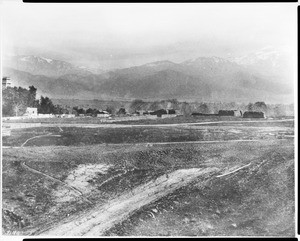 Panoramic view of the ruins of San Bernardino Chapel, ca.1890