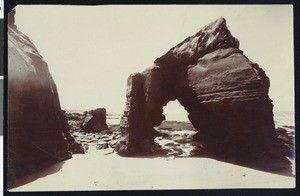 Cathedral Rock on a beach in La Jolla, ca.1904