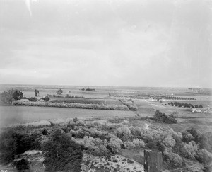 Birdseye view of Pomona Valley, taken from the San Jose Hills looking southeast, ca.1884