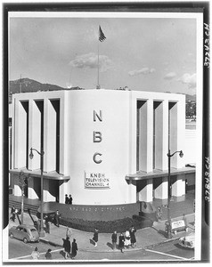 Exterior view of NBC's Radio City studios, Los Angeles