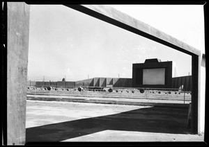 Empty drive-in movie theater