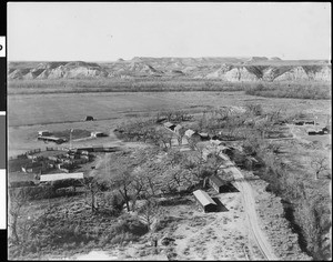 A bird's-eye view of Custer Trail Ranch, Medora, North Dakota