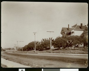 View of homes in Redondo Beach with the Hotel Redondo in the background