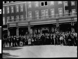 Pioneer's reception at the Hotel Raymond in South Pasadena, Los Angeles, ca.1890