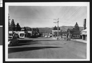 Big Bear Lake Village and Pine Knot Boulevard, ca.1950