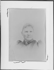 Portrait of Martha Hunter Taylor, daughter of Captain Jesse Hunter of Mormon Battalion, 1890