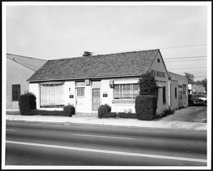 Exterior view of the Ircal Industries building, ca.1950-1959