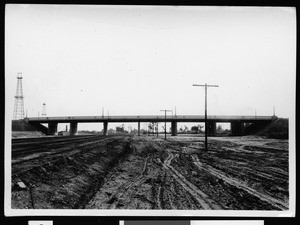 N and O Streets grade separation over Santa Fe Railroad tracks, October 1936