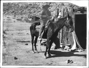 Walapai Indian horseman, Hackbury, Arizona, ca.1900