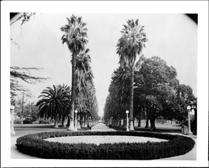 Center of an unidentified park in Los Angeles