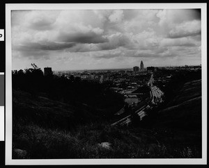 Panoramic view of Los Angeles from Elysian Park, ca.1958