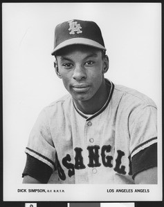 Baseball player Dick Simpson of the Los Angeles Angels, ca.1962