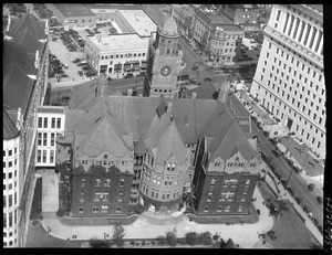 Aerial view of the Los Angeles City Court House