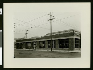 Brown-Bevis Company in Huntington Park, showing 1933 earthquake damage, ca.1933