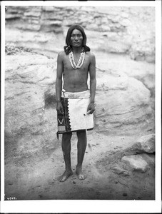 Kopeli, Chief of snake priests at the Hopi Snake Dance Ceremony at the pueblo of Walpi, Arizona, ca.1898