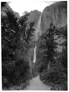 Yosemite Falls in Yosemite National Park, ca.1900-1930