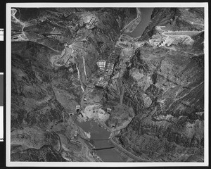 Construction of Boulder Dam, ca.1934