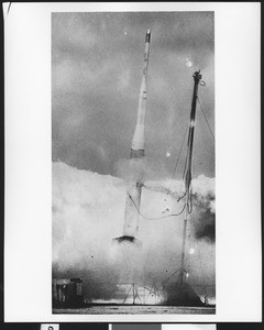 Launch of the Lockheed X-17, ca.1960