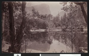 Mirror lake at Glacier Point in Yosemite National Park, ca.1920-1930