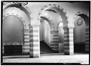 Indoor arches at the University of California at Los Angeles, February 1938