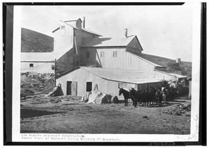 Cement plant at Faremont, during building of Los Angeles Aqueduct