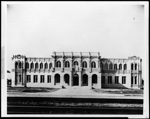 Exterior view of the front of City Hall in Compton, 1926