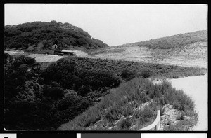 Road and buildings in Topanga Canyon, ca.1920