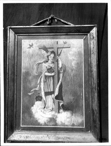 Painting of Santa Inez (Saint Agnes) at Mission San Luis Obispo de Tolosa, ca.1906