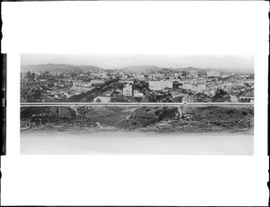 Panoramic view of Hollywood looking from Lookout Mountain, ca.1930-1939