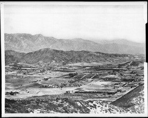 Panorama of a view of Glendale and Eagle Rock from the hills to the west, looking northeast, California, ca.1904